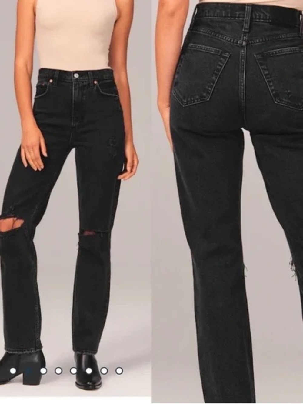 Abercrombie Curve Love '90s Straight Ultra High Rise Jeans